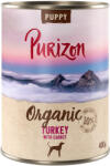 Purizon Purizon Organic gazdaságos csomag 12 x 400 g - Új: Puppy pulyka & sárgarépa