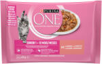 ONE 5x4x85g PURINA ONE Junior lazac & sárgarépa nedves macskatáp 4+1 ingyen