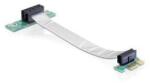 Delock Riser Card PCI Express x1 > x1 with flexible cable 13cm left insertion (41839)