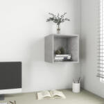 vidaXL betonszürke szerelt fa fali szekrény 37 x 37 x 37 cm