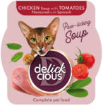 Kormotech Delickcious Cat - Supa de Pui cu Rosii si Spanac - 80g