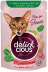 Kormotech Delickcious Cat - Felii de Rata, Pui & Spanac in Sos - 85g