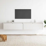 vidaXL 2 darab fehér tömör fenyőfa faliszekrény 100 x 30 x 35 cm