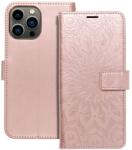 nezadané Mezzo Book tok iPhone 13 Pro Max, mandala minta - rózsaarany