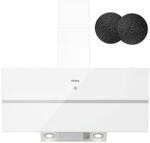 IsEasy Hota Hota de Tavan, 90 cm, 594, 2 m³/h, 3 Trepte + Intensiv, Filtru Aluminiu, Iluminare LED, 70 dB, Inox (59316) Hota