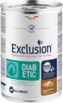 Exclusion Dog Diabetic Pork & Sorghum and Pea conservă (12 x 400 g) 4.8 kg