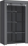 Brius Garderoba pentru depozitarea hainelor, din material textil, design personalizabil, 45x88x168 cm, gri (EZ-RYG84G) Garderoba
