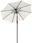 Brius Umbrela de gradina 200 cm, inclinare dubla 30A , poliester UPF 50+, cadru metalic, bej (EZ-GPU202M01)
