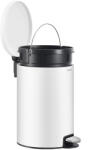 Brius Cos de gunoi cu pedala 20L, capac soft close, galeata interioara detasabila, otel si plastic, 30x37x44 cm, alb (EZ-LTB021WZ01) Cos de gunoi