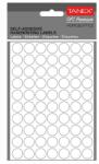 Tanex Etichete autocolante rotunde albe, 13 mm, TANEX, 700 buc/set
