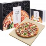 Navaris Pizza sütőkő, Gourmeo, 38 x 30 x 1, 5 cm, kordierit kerámia, téglalap alakú (4260448130769)