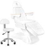 Activ Kozmetikai Szék Elektromos Sillon Lux Napozóágy Szett Zsámoly Fehér (AC125907)