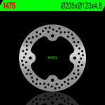 NG Brake Disc Első féktárcsa Polaris Ranger Rzr 570/800-hoz, 235x123x4, 8mm, 4 o
