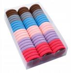 EdiBazzar Gumiszalagok Frottír Színes Hajgumi Lányoknak 66 db-os Gumiszalag Szett (Gumki Kolorowe Do Włosów Zestaw 66 Sztuk)