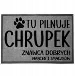 TabPrint Lábtörlő Bemeneti Szürke Ajándék Kutyáknak Kutya Nevével Szakértő (WYCIERACZKA SZARA Z IMIENIEMPSA PXX912)
