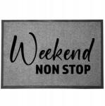 TabPrint Lábtörlő Bejárati Szürke Otthoni Dekorációs Hétvégi Ajándék 60X40cm (WYCIERACZKA WEEKEND SZARA)