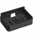 EdiBazzar Fürdőszobai Szappantartó Falra Akasztható Fogantyú Fúrás Nélkül Fekete (Mydelniczka Łazienkowa Na Mydło Wisząca)