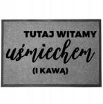 TabPrint Lábtörlő Bejárati Monokróm 40X60 Ajándék Dekoráció Divatos Stílus Nyomtatás (WYCIERACZKA TRWAŁA MONOCHROM MOCNA STYL SZARA)