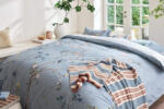 Livora Bedding Pip Studio Bamboo Blossom Light Blue - 2 részes dupla ágyneműhuzat szett