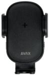 AVAX Autós töltő, vezeték nélküli, szellőzőrácsra, AVAX WH600 Freely+ , fekete (AVAX_WH600) - molnarpapir
