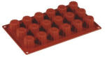 Pavoni MINI CANNELLE, mini bordás forma, szilikon, 3x6 db, 3, 5x3, 5 cm (FR037)