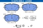 ATE set placute frana, frana disc ATE Ceramic 13.0470-3898.2 (13.0470-3898.2)