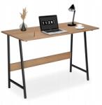 LoftInspired Loft Irodabútor Számítógép Asztal Ipari Stílusban, Modern Tölgyfa Dohányzó Asztal (068276MG)