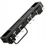 EdiBazzar Konyhai Szerszámrendező Akasztó Fém Akasztó Fogantyú Fekete 40cm (Organizer Półka Kuchenna Czarna 40 cm)