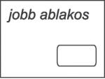  Boríték LC/6 öntapadós 35x90 mm jobb ablakos (OC62T15B300HU)