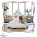 PRASKA - Eco Cats Collection Fekhely Fülke macskaház Rattle Cat Cap Love Natural átm. 50 magasság 58cm (818F-9762E_20250214080431)