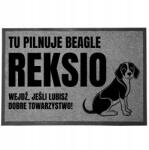 TabPrint Lábtörlő Szürke Ajándék Kutyusnak Kutya Nevével Beagle (WYCIERACZKA SZARA Z IMIENIEMPSA PXX941)