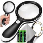 ZeeTech Nagyító 10x Led háttérvilágítással 18 dióda Nagy olvasóüveg (Lupa powiększająca do czytania podświetlenie)