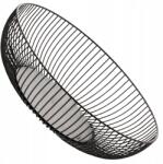 EdiBazzar Modern Gyümölcskosár Zöldség Dekoratív Loft Fém Kosár Fekete (Loft Czarny Kosz Pojemnk Na Owoce Warzywa)