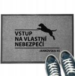 TabPrint Lábtörlő Monokróm 40X60 Tartós Otthon Cím Személyre Szabott MIX Wz (WEJŚCIOWA 40x60 WYCIERACZKATRWAŁA)