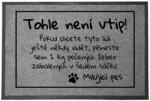 TabPrint Lábtörlő Bejárati Szürke Ez Nem VICC Vicces Ajándék Dekoratív (Wycieraczka Szara TO NIE JEST ŻART)