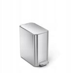 simplehuman Slim Pedálos szemeteskosár 5 l Ezüst matt (CW2096)