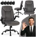 Mebel Elite Irodai szék Forgatható íróasztali szék Ergonomikus szürke Comfort (fotel szary ergonomiczny krzesło regulowane)