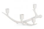 Bizzotto Suport lumanari metal alb Hisar 43x24x16.5 cm (0187067X)