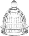 Clayre & Eef Platou decorativ sticla 9x10 cm (6GL4218X) Tava
