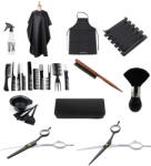 Pauco Set Kit Frizerie Coafor Complet cu Foarfece Profesionale Tuns Filat FBSS