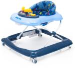 Baby Mix Walker pentru copii Baby Mix cu volan şi roţi de silicon în albastru închis