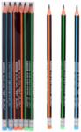 Optimum Молив Fluo stripe HB с гума
