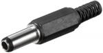 Goobay Mufa DC tata cu protector de cablu 2, 5 x 5, 5 mm (DC-2.5X5.5P-14MM)