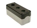 Bemis Cutie plastic pentru 3 butoane Bemis BT3-3000-0002, IP44, negru (BOX-BUT/3-BT330000002-BMS)