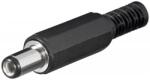 Goobay Mufa alimentare DC tata EX5.5/IN2.1 cu protector cablu, Goobay (PC-001-GBAY)