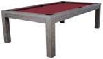 RASSON Masă de biliard / masă de dining, Rasson Penelope II, 7 ft, silver mist, cu blat de masă inclusă Club Cloth burgundy (55.132.07.1.4)
