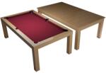 Dynamic Masă de biliard / masă de dining, Mozart, 7 ft. , stejar Club Cloth burgundy (55.107.07.1.4)
