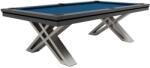 RASSON Masă de biliard / masă de dining, Pierce, 8 ft. , Nuc Club Cloth royal blue (55.135.08.5.1)