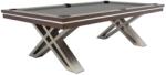 RASSON Masă de biliard / masă de dining, Pierce, 8 ft, nuc Club Cloth gray (55.135.08.1.4)