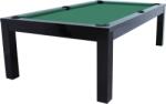 RASSON Masă de biliard / masă de dining, Penelope II, Negru Lucios, cu blat de masă inclusă Simonis 860 yellow green (55.132.08.5.14)